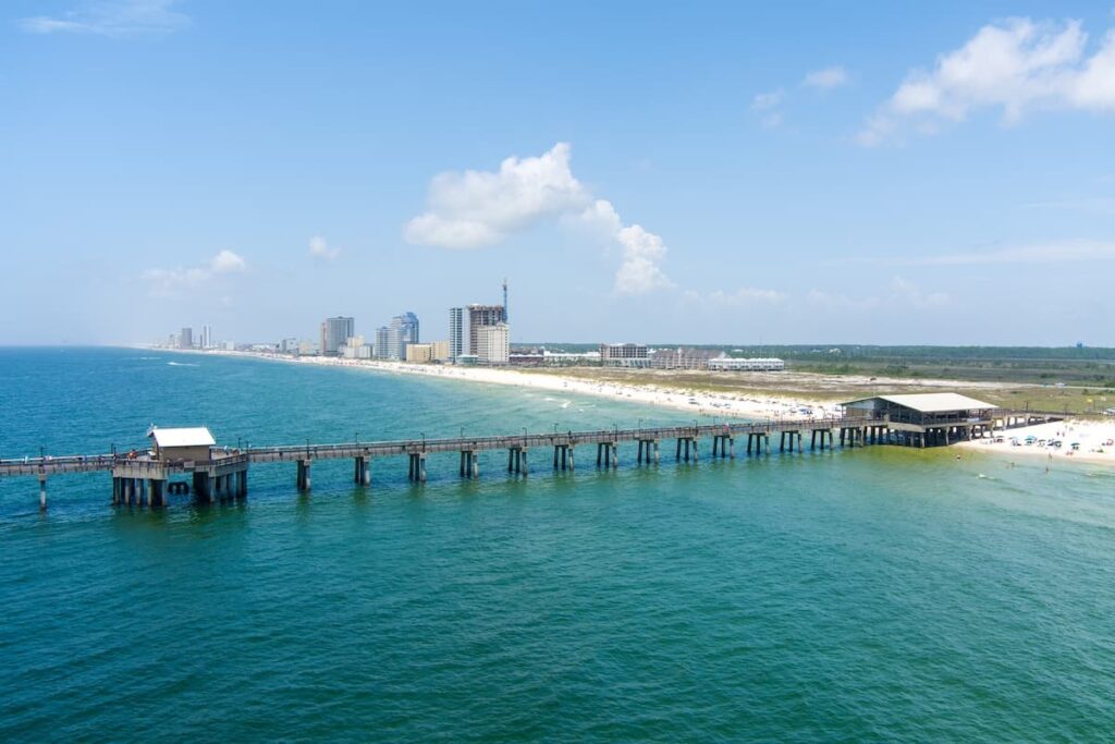 Gulf State Park Pier is a great spot for fall fishing in Gulf Shores