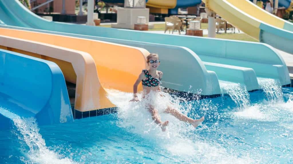 Girl in a Water Park in Gulf Shores