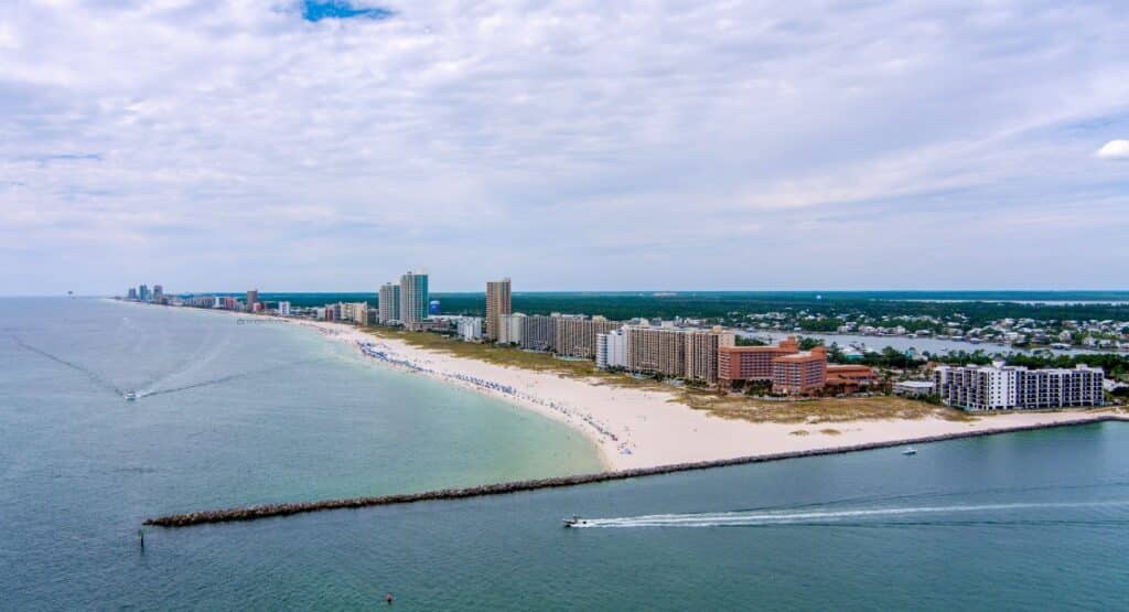 Sunset in the Gulf Shores' Beaches